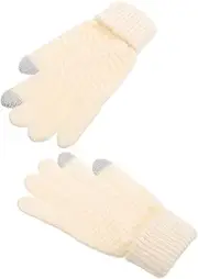 [TOGEVAL] Warm Touchscreen Gloves for Women Thick Knit Thermal Gloves for Outdoor Activities for Students Cold Weather Touchscreen Enabled for Smart Devices