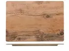 Dish IN Melamine Rectangular Decorum Wood 25, 5x35, 5 H&h