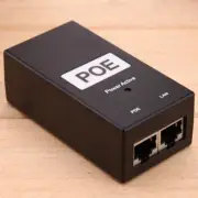 48V 0.5A 24W Desktop POE Power Injector Ethernet Adapter Surveillance CCTV