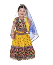 Radha and Krishna Brocade Fabric Janmashtami Mythological Character Costume US