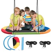 Costway 317KG Load Giant Platform Tree Swing Set Outdoor Hanging Hammock Chair Garden Yard Play Toy