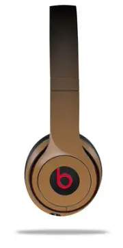 Skin Wrap for Beats Solo Wireless 2 3 4 Smooth Fades Bronze Black SKIN ONLY