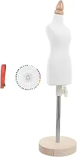 Hohopeti Sewing Fashion Mannequin Female Bust Model Stretch Cotton Wood Decorative Clothing Display Stand Random