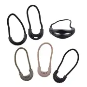 10pcs Zippers Head Extension Cord Pull Sliders Cord Rope Pullers End Lock