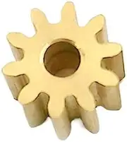 10T 0.8M Copper Gear OD=9.5mm Thickness=8mm 10 Teeth Brass Pinion Hole 3/3.17/4/5mm 103A 104A 105A(4mm)