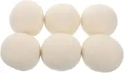 EXHUMKY 6 Pack Anti-Static Wool Laundry Softener Fabric Softener Balls Reduce Wrinkles Natural Lint Remover