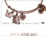 Alex Ani Bracelet Disney Park ✿ Love my Disney CAT Marie Cheshire Rose Gold 7 Ch