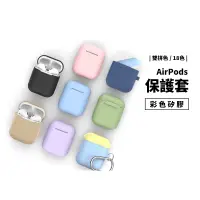 在飛比找蝦皮商城優惠-Apple Airpods 1/2代 彩色保護套 矽膠 保護