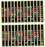 WHAMVOX Guitar Fretboard Sticker 10 Pack Notes Map for Learning Electric Acoustic