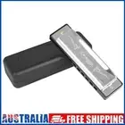 # 10 Hole 20 Tone Lightweight Harmonica C Key Mouth Organ Harmonica (Silver)