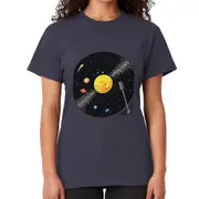 Solar System Vinyl Record T-shirt
