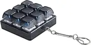 STARTIST Keyboard Fidget Keychain Novelty Cube Mechanical Adults Gifts Portable Key Button Sensory Toy Fidget Keyboard , Black