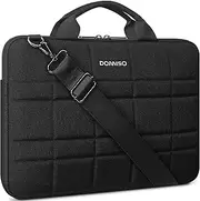 DOMISO 14 Inch Waterproof Laptop Shoulder Bag Laptop Sleeve Tablet Bag Protective Case for 14 Inch HP Stream 14 Pavilion 14 / Lenovo ThinkPad Yoga Ideapad/MacBook Pro/Dell Chromebook/ASUS, Black