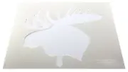 Moose Head Stencil S-Mylar 14 Mil 14"H X 17.5"W - Painting /Crafts/ Templates