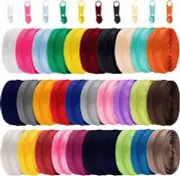 Hoteam 90 Yards 30 Pcs Sewing Zippers Bulk #5 Nylon for Sewing Assorted Colorful