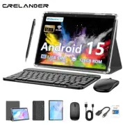 2-in-1 Tablet Android 15 Tablet 12GB+128GB with Case, Mouse, Stylus, Keyboard