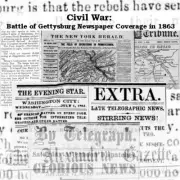 Civil War: Battle of Gettysburg Newspaper Coverage in 1863 USB Drive