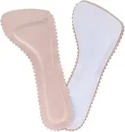 EXCEART Adhesive Shoe Insole 1 Pair Leather High Heels Inserts Non- Slip Shoe Pad Sponge Inserts Invisible Slim Insoles Liners Barefoot Support for Ball of Foot Pink