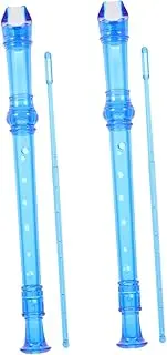 OFFIGAM 2Pcs 8 Recorder Flute Beginner Practice Clarinet for Lightweight Musical for Early Education and Music Interest Stimulation