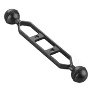 7.0 inch 17.8cm Aluminum Alloy Dual Balls Arm for Underwater Torch / Video Light(Black)