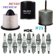 Tune Up Kit Filters Plugs For FORD E-550 ECONOLINE SUPER DUTY V10 6.8L 2002 (for: Ford)
