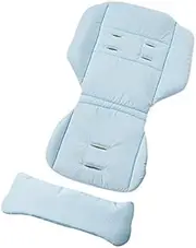 Gesslein Loop Set 532 Pram Seat Cover, Reversible Insert for Summer and Winter, Universal, Tencel Breathable & Sign Carry Bag C1/C2/Trend Light Blue