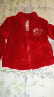 Size 2 Red Lightning McQueen Fleece Jacket NWT Disney Stores