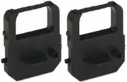 (2 pack) LATHEM 7500E TIME CLOCK RIBBON VIS6011 COMPATIBLE, Black Ink