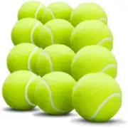 12-Pack Dog Fetch Pet Toy Bulk Tennis Balls for Small Dogs and Cats, Green, S...