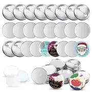 100 Sets Blank Button Making Supplies for Button Maker Machine Round Badge6985