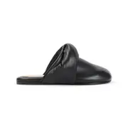 [Carven] Carven-Black Garnier Knotted Lamb Leather Mules-Donna 38 IT