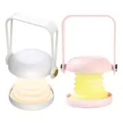 USB Rechargeable Foldable Portable Night Light Makeup Mirror with Soft Lighting