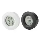 Mini Digital LCD Thermometer Hygrometer Round Shape Temperature Humidity Meter