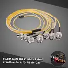 8 Light Kit 2W 2R Y For 1/10 1/8 4WD Tamiya Axial SCX10 D90 HPI RC Car D6V3
