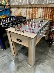 Wood Grain Foosball Soccer Table Arcade Video Game Machine Large Full Size