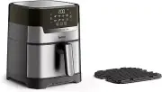 TEFAL Easy Fry & Grill Deluxe Air Fryer, Silver/Black, EY505D