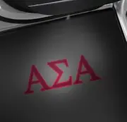 Sorority Shop Alpha Sigma Alpha Car Door LED Projector Lights, 2 Pack - Greek Letters Design Courtesy Lights