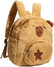 NOLITOY Cycling Backpack Backpacks Hiking Backpack Capybara Shoulder Bag Backpack Capybara School Supplies Capybara Stuff Backpack Capybara Stationery Bag Chocolate Plush