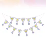 Mermaid Banner Birthday Daisy Party Decorations Tail Tails for Swimming