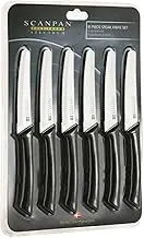 Scanpan Spectrum 6pc Steak Knife Set Black