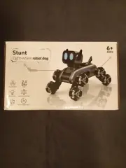 Stunt Robot Dog 8-Wheel Robot With Sound And Light Effects, Flexible Limbs