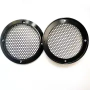 4" Full Metal Aluminum Speaker Covers Mesh GrillsFor Car Audio DJ PA Speaker Blk