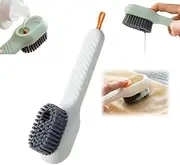 [Generic] Multi-Purpose Cleaning Brush with Soap Dispenser, Medium Soft Bristles, for Shoes, Clothes and Floor