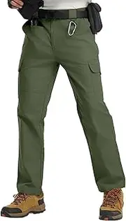 [TBMPOY] Mens Cargo Tactical Pants Stretch Ripstop Work Pants Water Resistant Hiking Pant for Outdoor