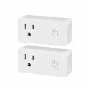 BN-LINK 2 Pack Smart Wi-Fi Plug Outlet Works with Alexa and Timer Function