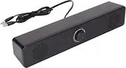 3.5mm Wired External Laptop Speakers Computer Speakers USB Powered Soundbar Volume Control for Desktop PC Laptop Tablet