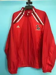 NWT ADIDAS ClimaLite Men's Red Full Zip Football Training Jacket Size: L