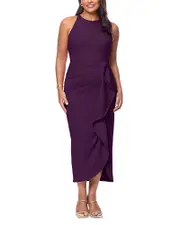 Aqua Scuba Crepe Sheath Dress - Exclusive