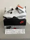 AIR JORDAN 4 RETRO WHITE CEMENT SZ12 DS 100% AUTHENTIC FROM NIKE