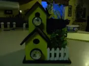 OOAK BIrdhouse Bumble Bee Black Yellow Apple Tree Finch Hummingbird SEE PICS!